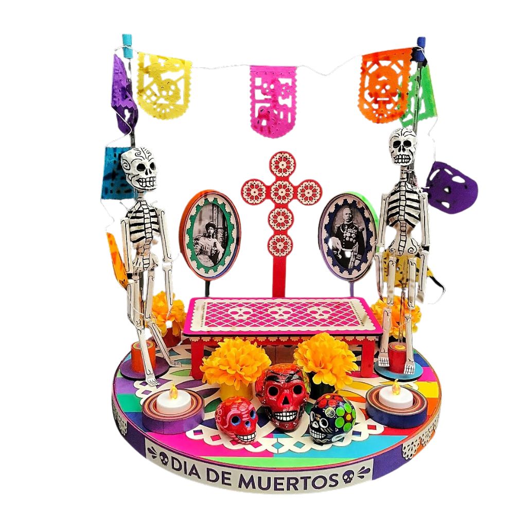 Ofrenda Día de Muertos Papel tratado moldeado a mano (¡Pídela hoy! Ent