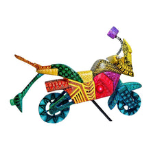 Alebrije Motocicleta  (Madera de Copal) Ruedas Móviles