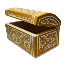 Caja Olinalá Baúl Grande Rayado Vacío