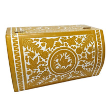 Caja Olinalá Baúl Grande Rayado Vacío