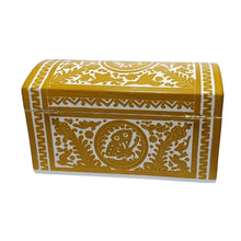 Caja Olinalá Baúl Grande Rayado Vacío