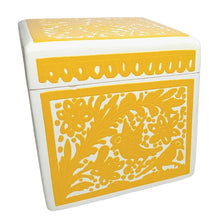 Caja Olinalá Cubo Rayado Vaciado