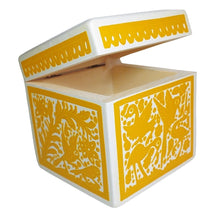 Caja Olinalá Cubo Rayado Vaciado