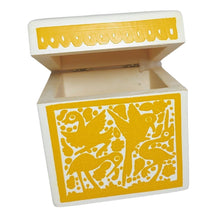 Caja Olinalá Cubo Rayado Vaciado