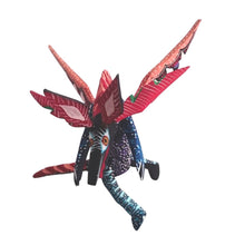 Alebrije Dragón #1 Oaxaca (Cara Negra/Cuerpo Multicolor)  (Madera de Copal)