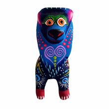 Alebrije León Azul Taller Jacobo y María Ángeles (Madera de Copal)