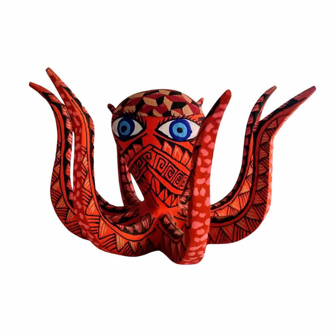 Alebrije Pulpo Taller Jacobo y María Ángeles (Madera de Copal)