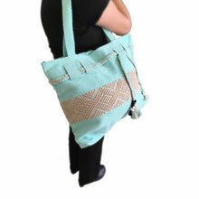 OxM.Mx Bolsa Tote artesania mexicana elaborada en Telar de Cintura Oaxaca