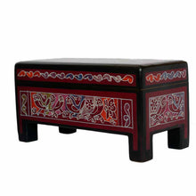 Caja Olinalá Lapicera con Patas (Negra / Morado)