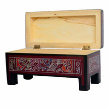 Caja Olinalá Lapicera con Patas (Negra / Morado)