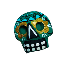 Alebrije Calaverita Mini Grecas  (Madera de Copal)