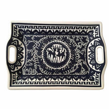 OxM.M Charola Olinalá Artesanía mexicana originaria de Olinalá, Guerrero.  Designación de origen mexicana.  Elaborada a mano con técnica de "rayado vacío";  sobre madera y con pinturas vegetales.