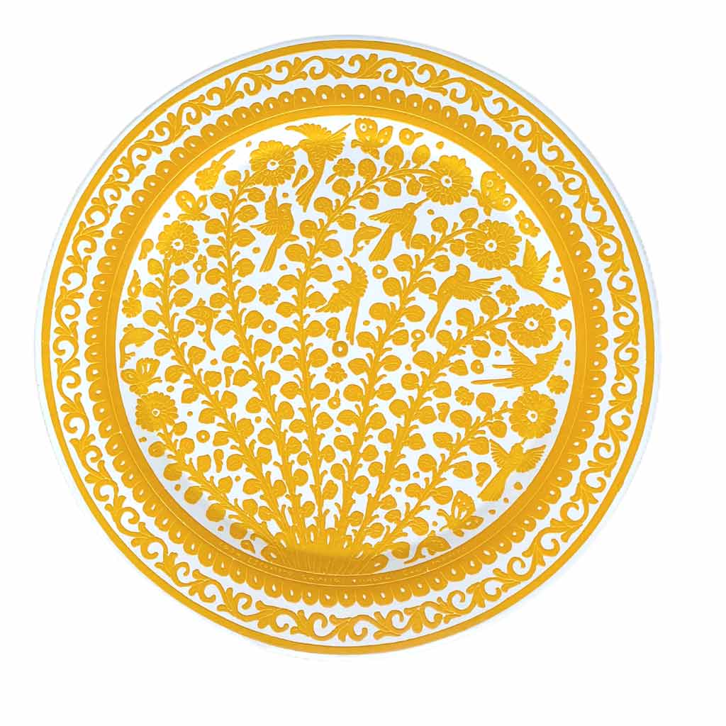 OxM.M Charola Olinalá Artesanía mexicana originaria de Olinalá, Guerrero.  Designación de origen mexicana.  Elaborada a mano con técnica de