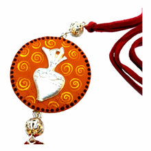 Collar Corazón Alebrije modelo Sagrado Corazón Doble Vista Taller Jacobo y María Ángeles