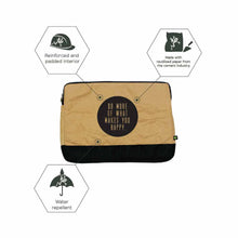 OxM.Mx funda para laptop o gadget sustentable elaborado con merma de sacos de cemento