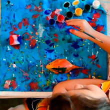 Juego de Pintura Alebrije / Nahual de Madera de Copal, Taller Jacobo y María Ángeles