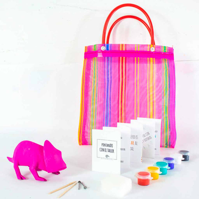 Juego de Pintura Alebrije / Nahual de Madera de Copal, Taller Jacobo y María Ángeles