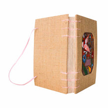 Libreta Artesanal con decorado en Yute y Papel Amate (Pintado a Mano)