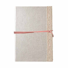 Libreta Artesanal Ejecutiva Yute Blanca