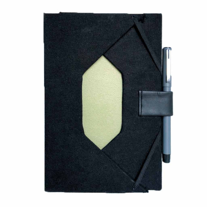 Libreta Artesanal Rombo Negra