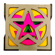 OxM.Mx Luchavasos Juego de 5 portavasos con diseño de máscara de luchador