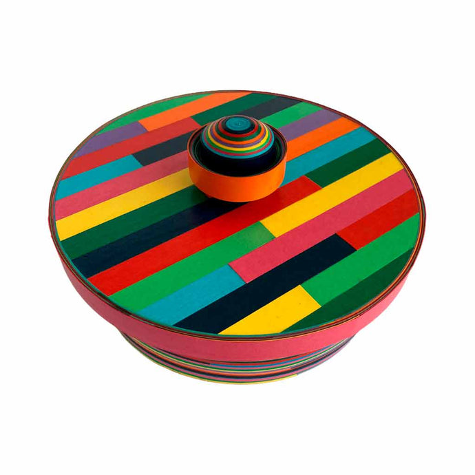 Tortillero Multicolor (técnica serpentina)