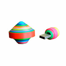 Trompo USB Set de 3 Pzas. en Caja MDF