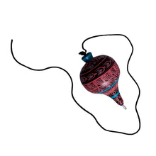 Trompo Alebrije Grecas  (Madera de Copal)