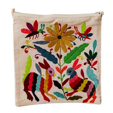 Bolsa Morral Chica Bordada en Tenango [Dos liebres multicolor ) #30
