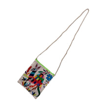 Bolsa Morral Chica Bordada en Tenango [Tortuga multicolor ) #5