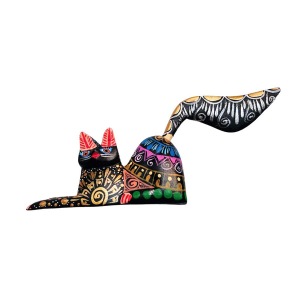 Alebrije Gato #2 Mediano  (Madera de Copal)