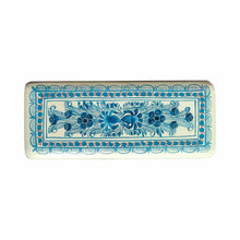 Caja Olinalá Esclavera (Blanco / Azul)