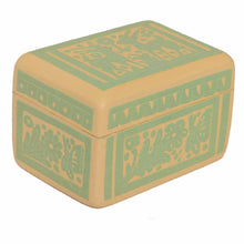 Caja Olinalá Mini (Blanco / Verde Claro)