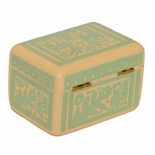 Caja Olinalá Mini (Blanco / Verde Claro)
