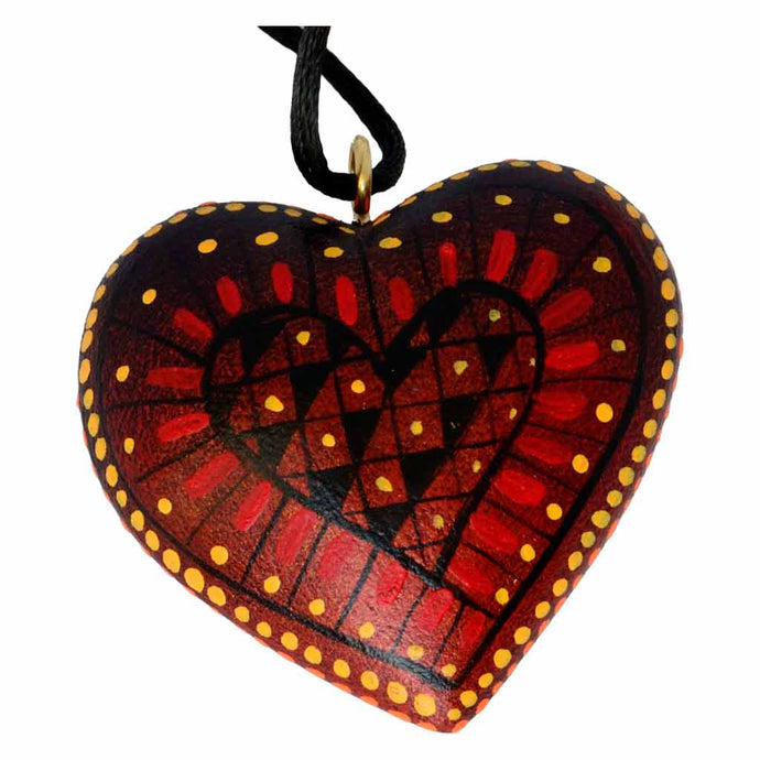 Dije Alebrije Corazón (Grecas Zapotecas) [varios colores]