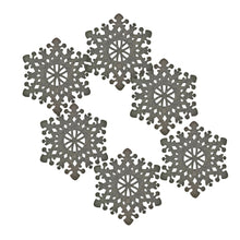 juego de manteles navideños con diseño de copo de nieve OxM.Mx