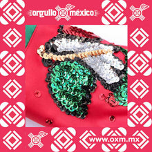 OxM.Mx Muñeca China Poblana. Artesanía mexicana contemporánea en forma de China Poblana. Pieza bordada y pintada a mano. Mayeb