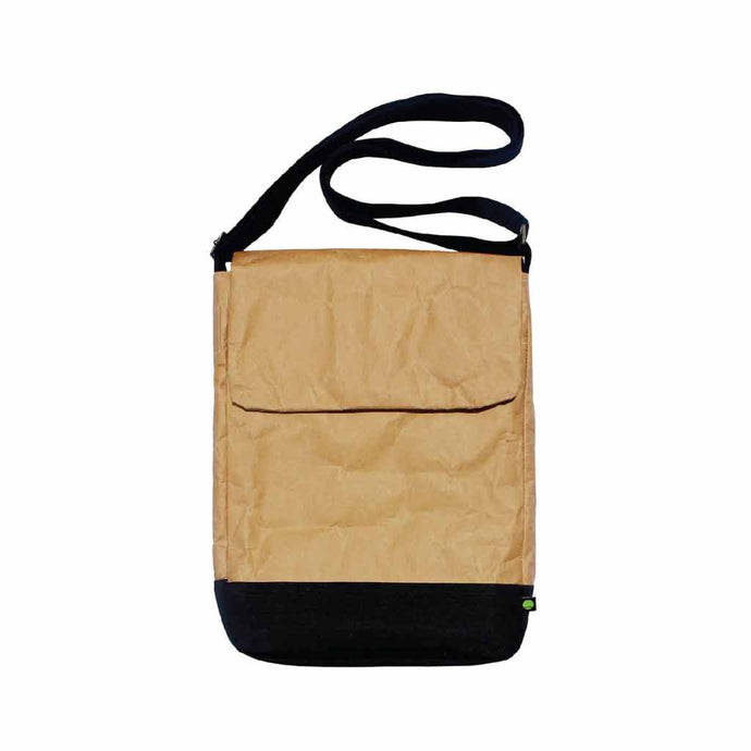 OxM.Mx funda mochila mensajera para laptop o gadget sustentable elaborado con merma de sacos de cemento 