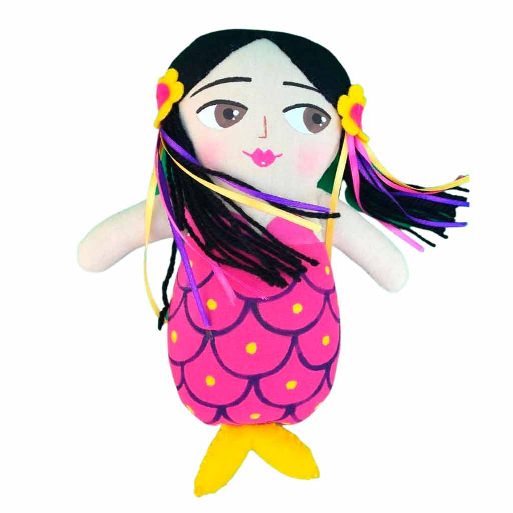 Muñeca artesanal Sirenita (tamaño toy)