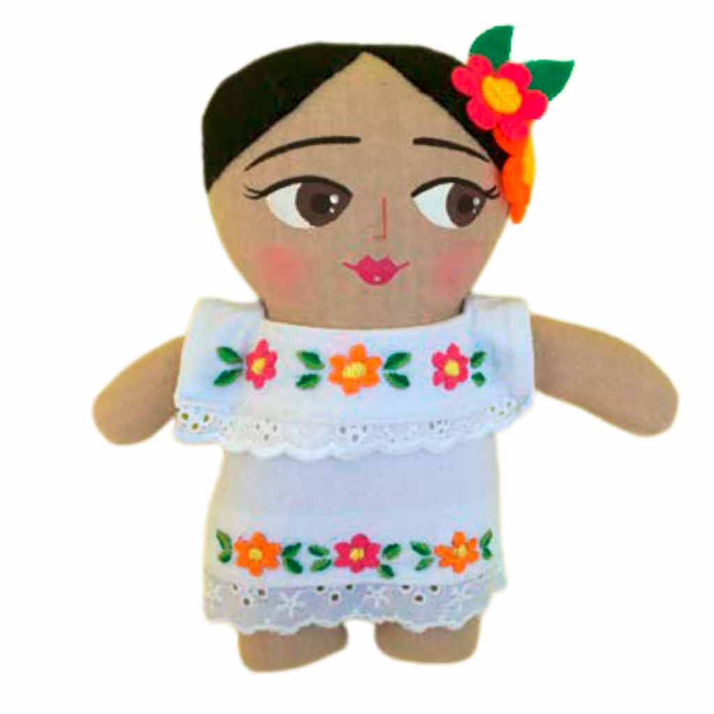 Muñeca artesanal Yucateca (tamaño toy)
