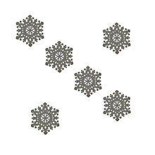 juego de portavasos navideños con diseño de copo de nieve OxM.Mx
