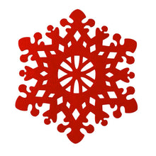 juego de portavasos navideños con diseño de copo de nieve color rojo OxM.Mx